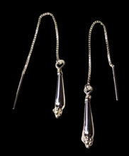 Load image into Gallery viewer, Sparkling Sterling Silver Earrings Ear Threaders 310560
