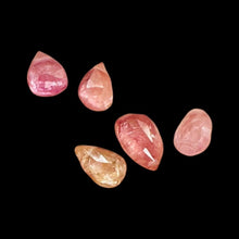 Load image into Gallery viewer, Sapphire AAA Faceted 2.1cts Parcel Briolette 4 Beads| 6x4 to 5x4mm| Pink,Orange
