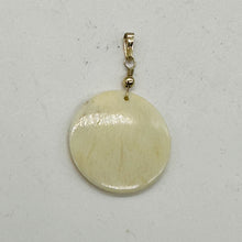 Load image into Gallery viewer, Lovely Scrimshawed Swimming Mermaid 14kgf Pendant | Red, Cream | 1 1/2&quot; Long |
