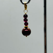 Load image into Gallery viewer, Purple Black Grape Freshwater Pearl 14K Gold Filled Pendant | 1&quot; Long |

