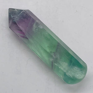 Soothing! Multi-Hued Fluorite 30g Massage Crystal | 60x15mm |