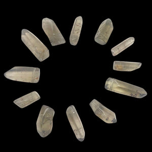 Smokey Quartz, Crystal Briolette, 15x10x8-30x11x10mm, 12 Beads/half strand