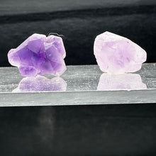 Load image into Gallery viewer, Amethyst Natural Crystals Parcel | 21x18x15 and 21x18x14mm | Purple | 2 Beads |
