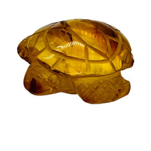 Load image into Gallery viewer, Amber Sea Turtle Carved Figurine | 1 Turtle {
