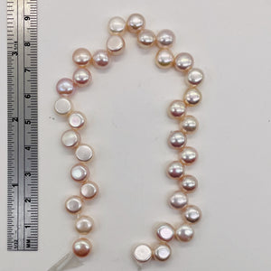 Top Drilled Button Lavender Pink FW Pearl Strand 104761