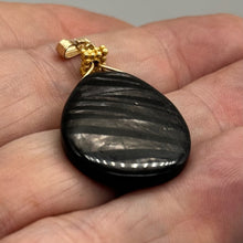 Load image into Gallery viewer, Hypersthene Briolette 14K Gold Filled Goddess Wire Wrap Pendant | 1 3/4&quot; Long |

