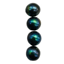 Load image into Gallery viewer, Blue Freshwater Pearl Beads 11mm Round 4 Pearls Parcel Jewelry Making
