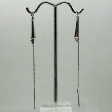 Load image into Gallery viewer, Sparkling Sterling Silver Earrings Ear Threaders 310560
