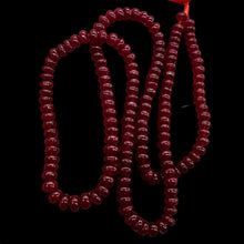 Load image into Gallery viewer, Ruby AAA Rondelle Beads | 4.5x3.5mm | Red | 4 Beads
