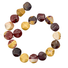 Load image into Gallery viewer, So Sexy! Wavy Disc Mookaite 16x5mm 12 Bead Half-Strand!!
