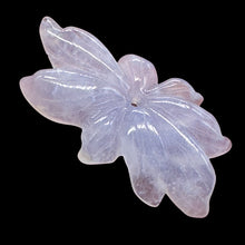 Load image into Gallery viewer, Chalcedony 16ct Hand Carved Flower Pendant Bead| 33X28X5mm| Blue| 1 Pendant Bead

