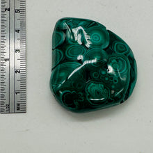 Load image into Gallery viewer, Malachite 46g Polished Gemstone FreeForm Worry Stone| 42x9mm| Green| 1 Specimen|
