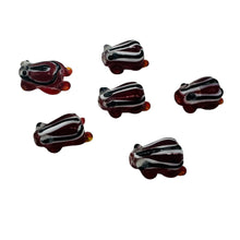 Load image into Gallery viewer, Frog Lampwork Glass Jumping Froggie Beads | 17x12x9mm | Vermilion Red | 6 Beads|
