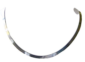 Sleek! Silver 3mm Herringbone Chain 24" Necklace 10004B