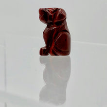 Load image into Gallery viewer, Faithful 2 Brecciated Jasper Hand Carved Dog Beads | 22x15x15mm | Red
