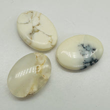 Load image into Gallery viewer, Soothing White Dendritic Opal Flat Oval Beads 004657
