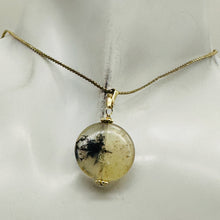 Load image into Gallery viewer, Gemmy Dendritic Peruvian Opal 14K Gold Filled Pendant | Clear Black|1 1/4&quot; Long|

