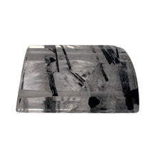 Load image into Gallery viewer, Tourmalinated Quartz Trapezoid Bead - Double Drilled | 23x15x8mm| Clear, Black|
