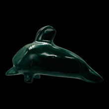 Load image into Gallery viewer, Dolphin 57g Gemstone Carved Malachite Dolphin | 1 Specimen| | 71x39x20mm | Green
