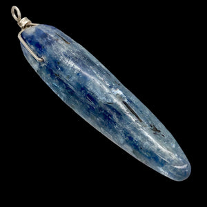 102cts! Organic! 64x14x12mm Blue Kyanite Pendant Wire Wrap Pendant | 2 15/16" |