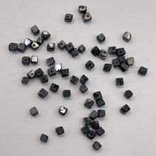 Load image into Gallery viewer, Natural Black Diamond 4.3cts Scissor Cut Cube Beads | 1x1mm to 2x1mm | 62 Beads|
