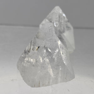 Apophyllite Stilbite Duo 104tcw Pyramids | 22x20 to 23x18mm | Clear, White |