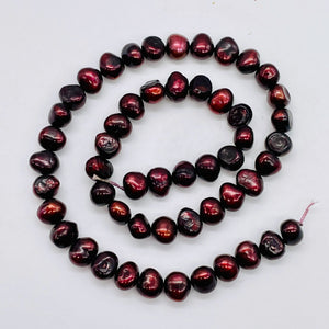 Smoldering Burgundy 10 to 8mm FW Pearl Strand 108318