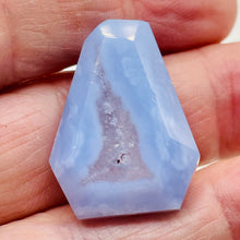 Load image into Gallery viewer, Druzy Blue Chalcedony Designer Pendant Bead 47cts | 30x22x10mm | 1 Bead |
