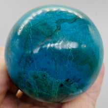 Load image into Gallery viewer, Chrysocolla Crystal 358g Sphere | 2 1/2&quot; | Blue Dark Green | 1 Collector&#39;s Item|
