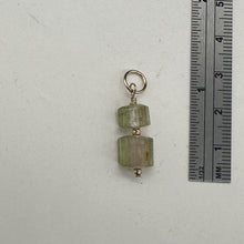 Load image into Gallery viewer, Natural Watermelon Tourmaline 14K Gold Filled Pendant | Green, Clear, Pale Pink|
