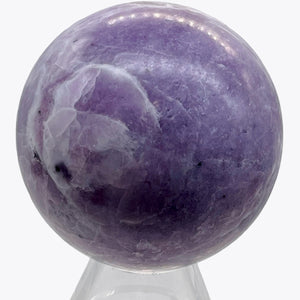 Lepidolite 183g Round Collector's Sphere | 1 9/10" | Purple White | 1 Sphere |