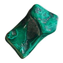 Load image into Gallery viewer, Malachite 78g Polished Gemstone FreeForm Worry Stone | 40x42x12mm | Green |
