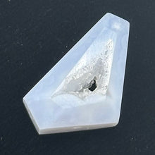 Load image into Gallery viewer, Chalcedony Druzy 12ct Designer Cut Pendant Bead| 22x13x7mm| Blue|1 Pendant Bead|
