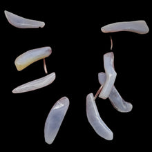 Load image into Gallery viewer, Blue Chalcedony Natural Beads 95g Strand | 47x7 to 45x7mm | 16 Beads |
