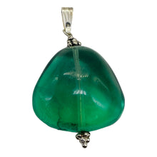 Load image into Gallery viewer, Fluorite Sterling Silver Pendant | 1 1/2&quot; Long | Blue Green | 1 Pendant |
