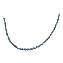 Load image into Gallery viewer, 17.5cts Blue Diamond Faceted Roundel Bead Strand 110361
