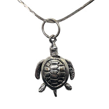 Load image into Gallery viewer, Turtle Sterling Silver Sea Dweller Pendant | 1 1/4&quot; Long | Silver | 1 Pendant |
