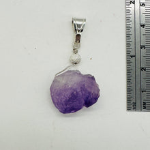 Load image into Gallery viewer, Amethyst Natural Crystal Sterling Silver Pendant | 1 1/2&quot; Long | Purple |

