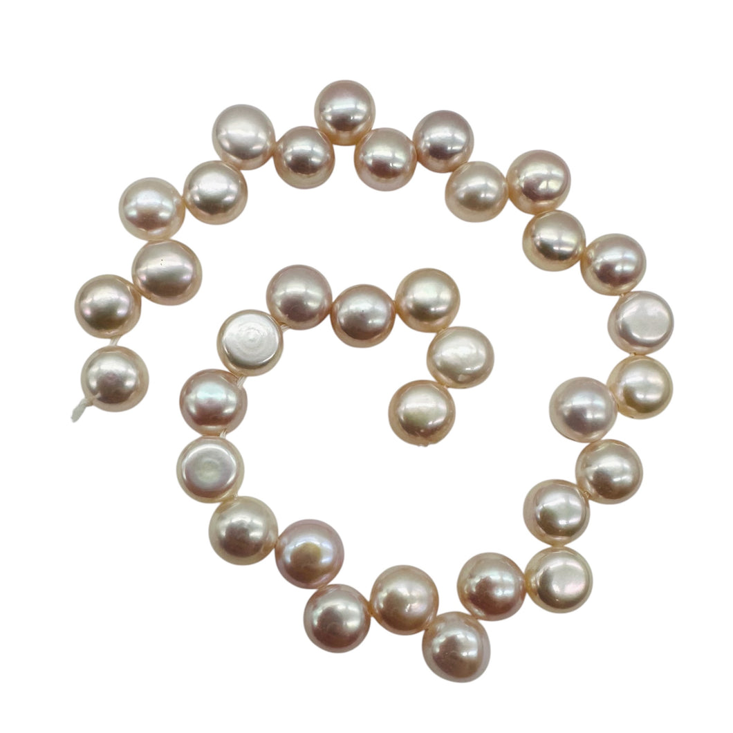 Top Drilled Button 7-7.25x4mm Lavender Pink FW Pearl 8