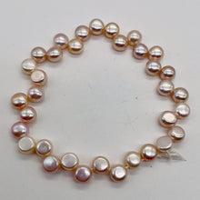 Load image into Gallery viewer, Top Drilled Button Lavender Pink FW Pearl Strand 104761
