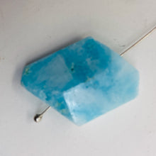 Load image into Gallery viewer, 36cts Druzy Natural Hemimorphite Pendant Bead | Blue | 32x21x10mm | 1 Bead |
