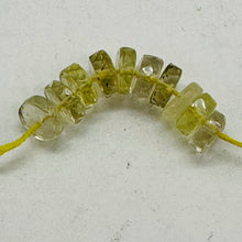 Load image into Gallery viewer, Citrine from Brazil Faceted Rondelle Beads | 6x2mm | Yellow | 10 Beads |
