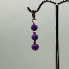 Load image into Gallery viewer, Phosphosiderite Dangle 14K Gold Filled Pendants | 1 1/4" long | Lavender |
