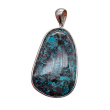 Load image into Gallery viewer, Chrysocolla Sterling Silver Oval Pendant | 3 1/2&quot; Long | Blue | 1 Pendant |
