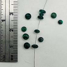 Load image into Gallery viewer, Natural Brazilian Green Emerald Rondelle Beads 2.5 Carat 12 Beads 2mm

