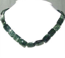 Load image into Gallery viewer, Sultry Shimmering Seraphinite Focal 8 inch Bead Strand (14 Beads) 8688HS
