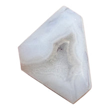 Load image into Gallery viewer, Chalcedony Druzy 25ct Designer Cut Pendant Bead| 26x17x8mm| Blue|1 Pendant Bead|
