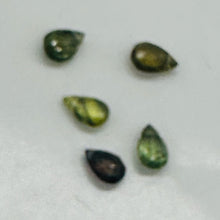 Load image into Gallery viewer, Sapphire AAA Faceted 2.2cts Parcel Briolette Beads | 6x4 to 5x4mm | Green | 5 |
