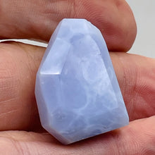 Load image into Gallery viewer, Chalcedony Druzy 56ct Designer Cut Pendant Bead| 28x20x13mm|Blue |1 Pendant Bead
