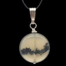 Load image into Gallery viewer, Gemmy Dendritic 20mm Opal Sterling Silver Pendant 503192B

